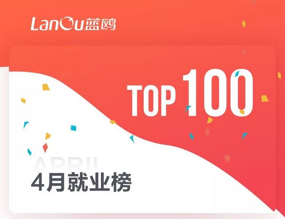 4月就業(yè)TOP100 放榜啦！！